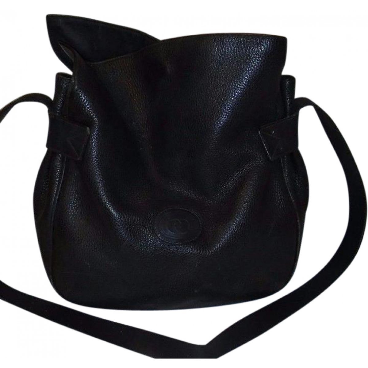 Bamboo Tassel Oval leather handbag