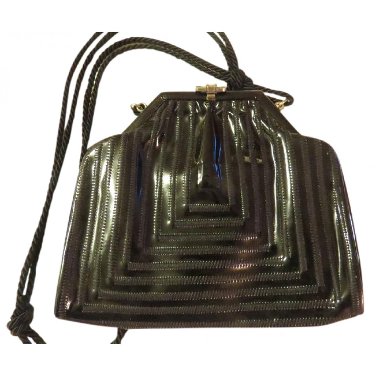 Forever Bauletto patent leather handbag