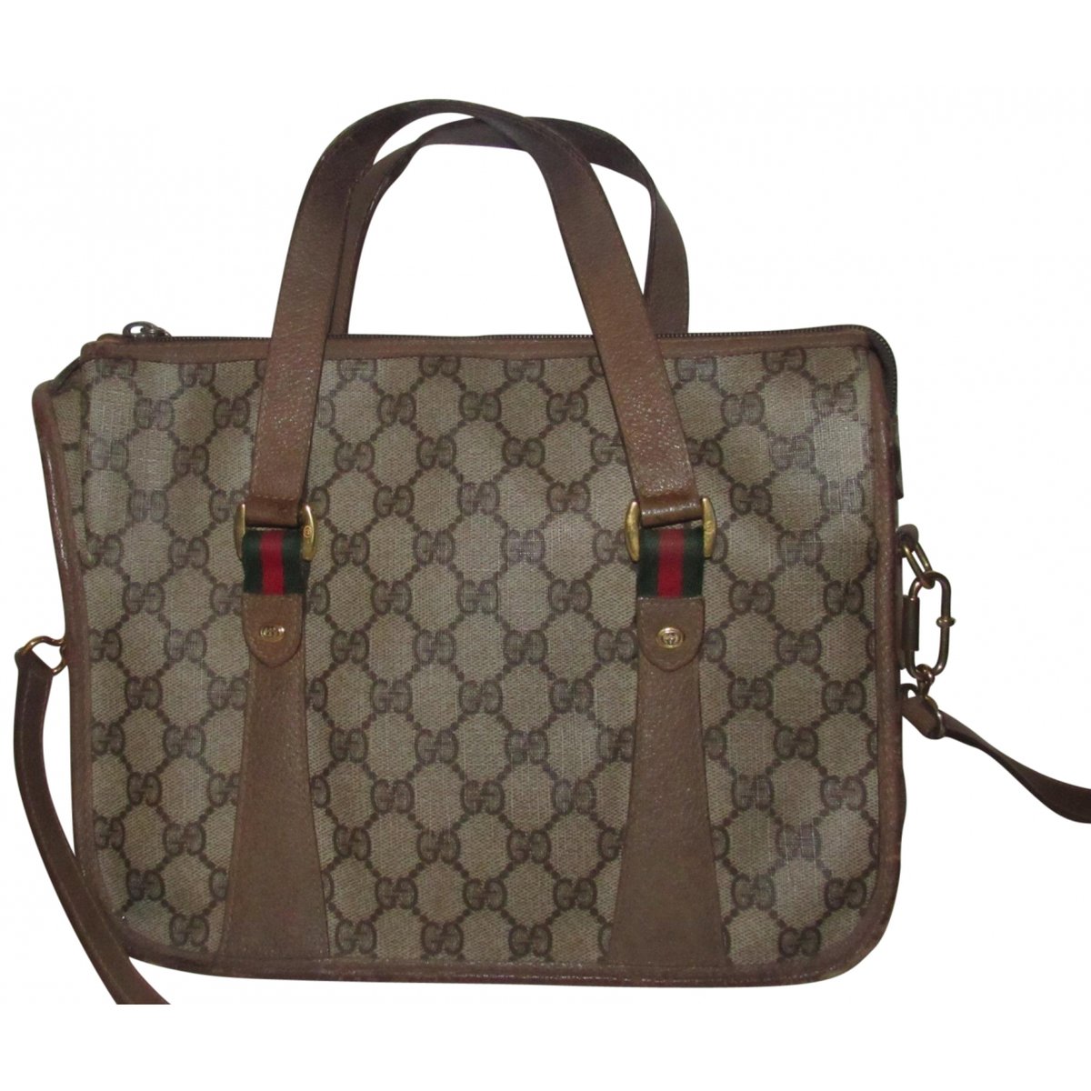 Ophidia Top Handle leather handbag