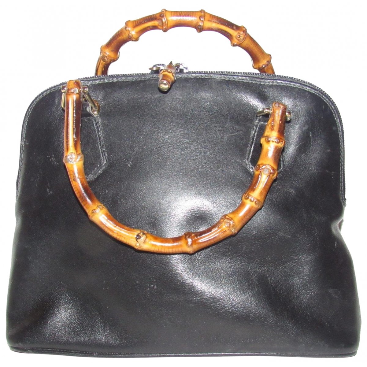 Bamboo Shopper leather tote
