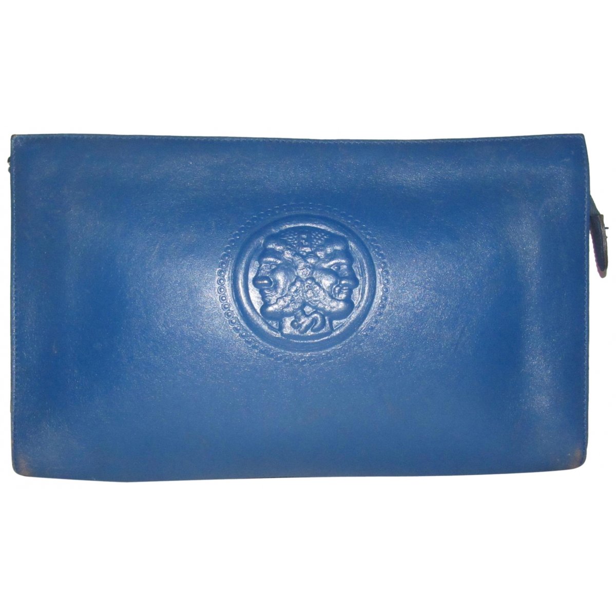 Kan I Logo leather clutch bag