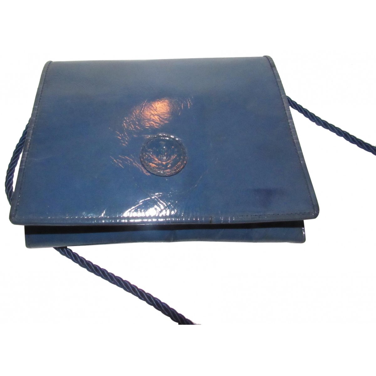 Wallet On Chain patent leather handbag