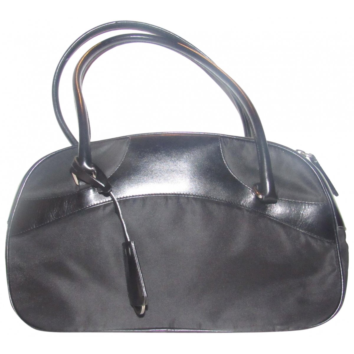 Bowling leather handbag