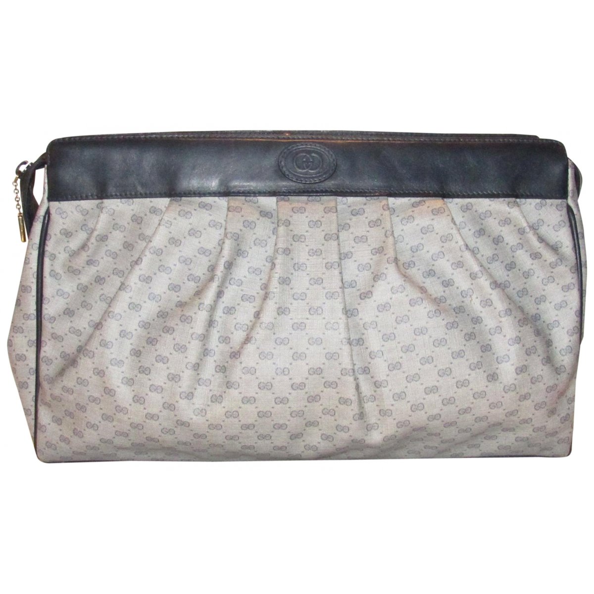 Bamboo leather clutch bag