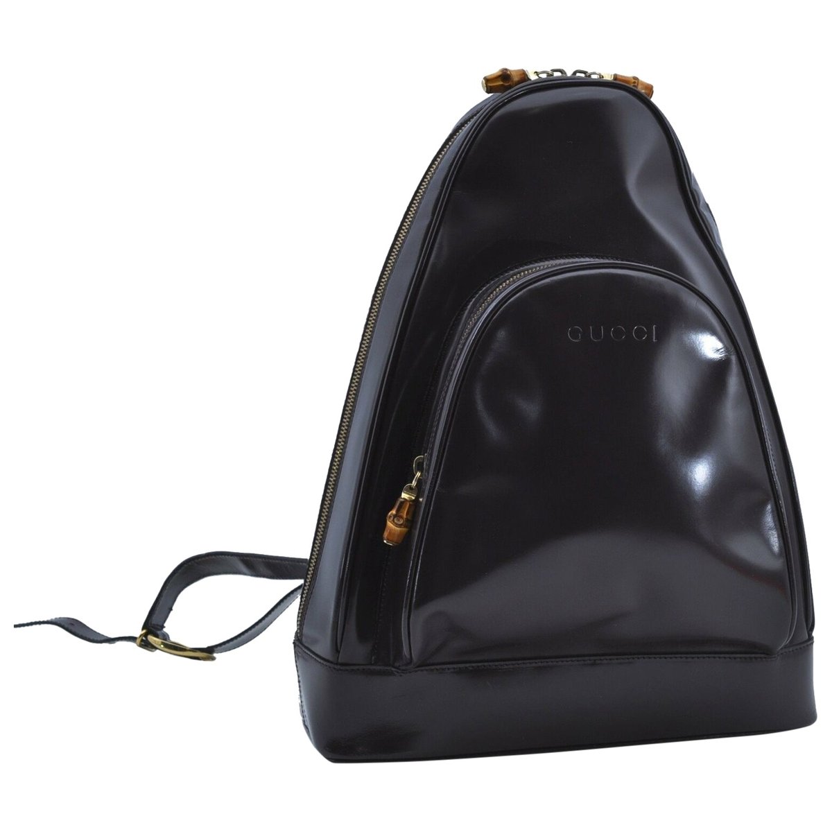 Ophidia patent leather backpack