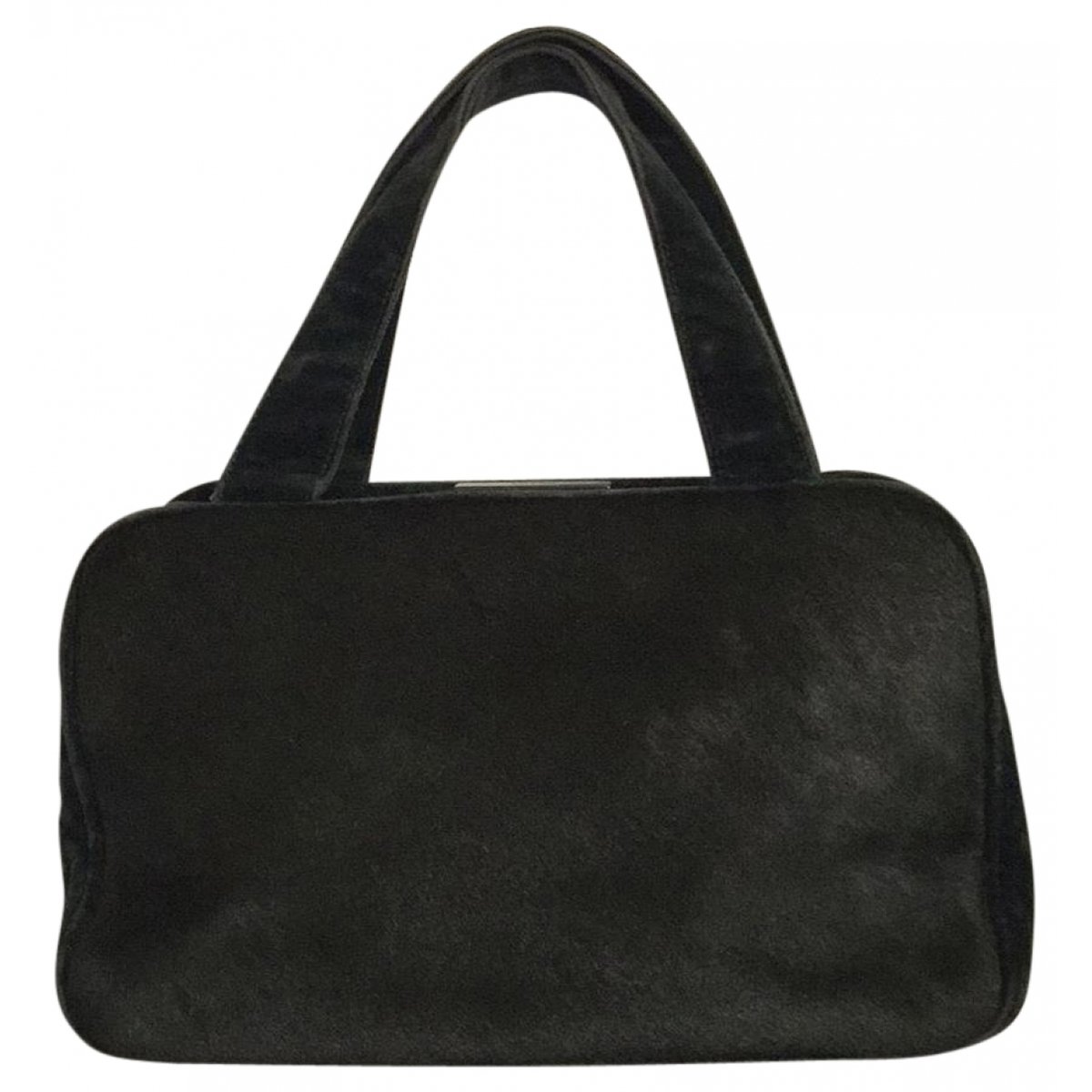 Pyramid leather handbag