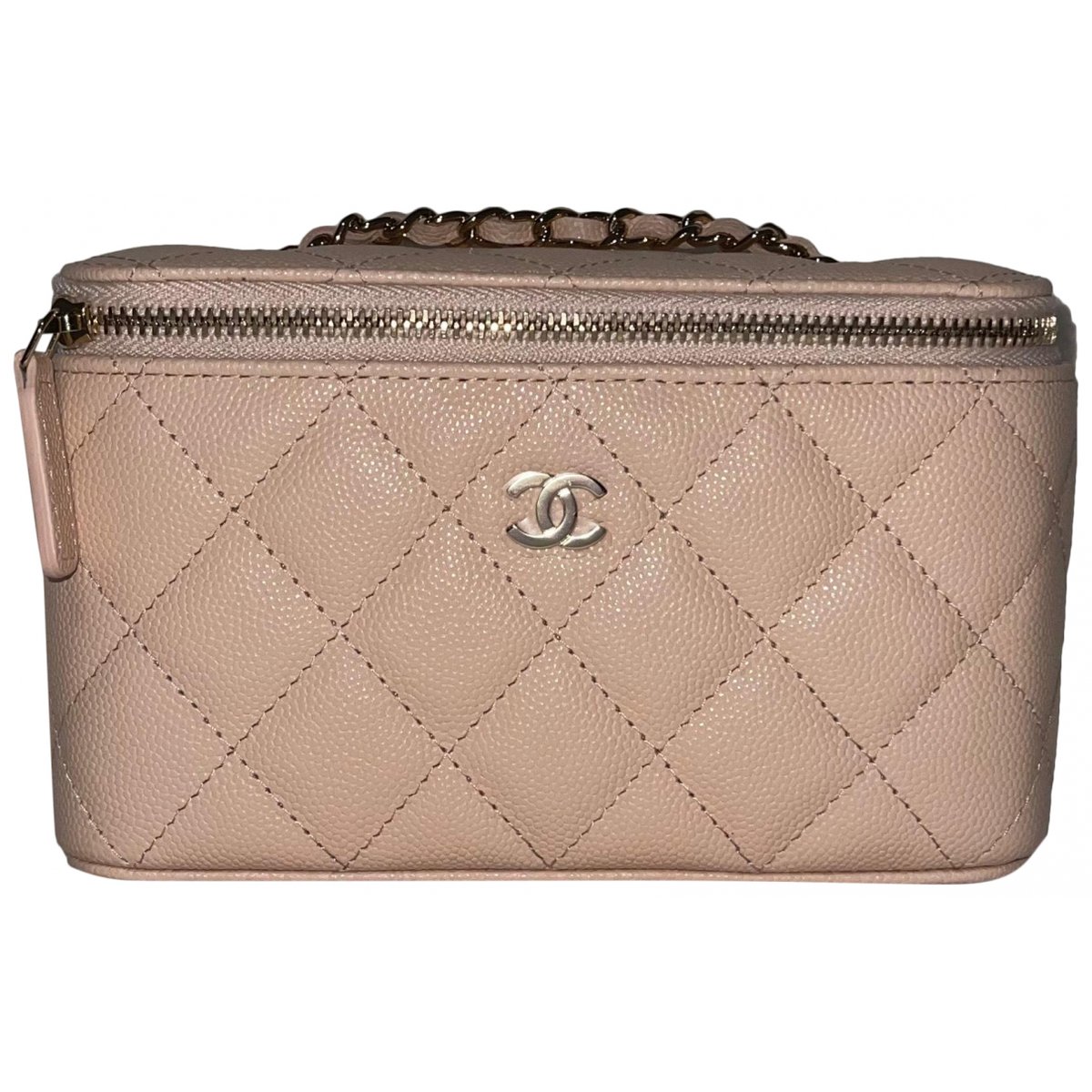 Vanity leather handbag