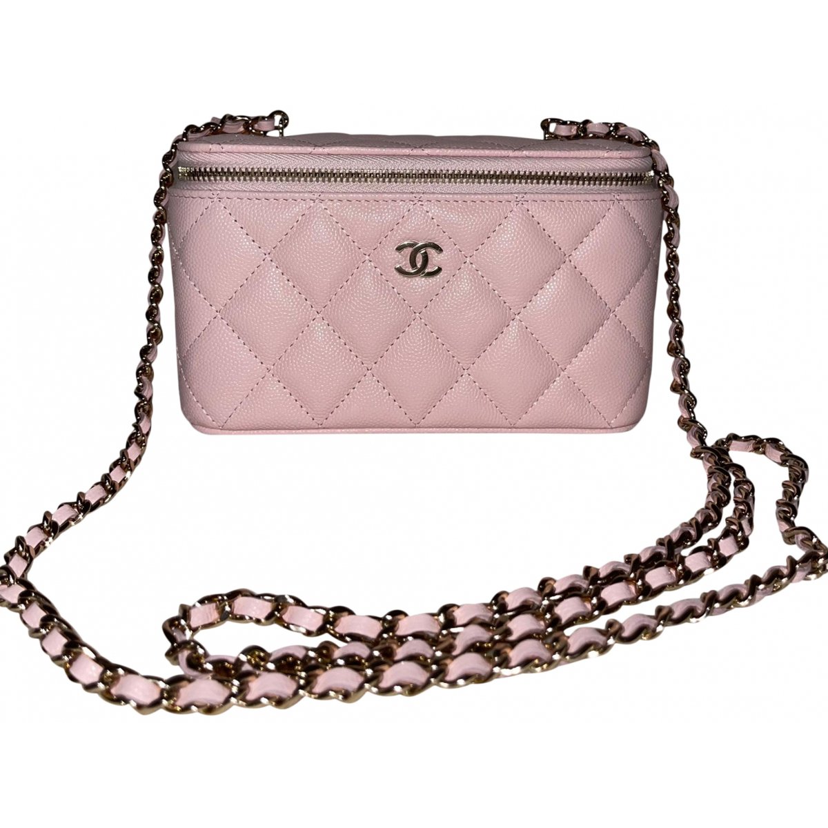 Trendy CC Vanity leather handbag