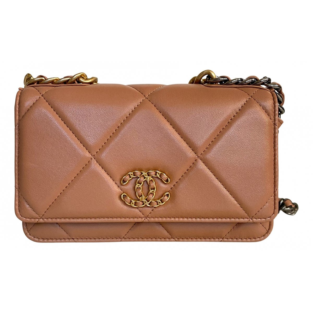 Wallet On Chain Chanel 19 leather handbag