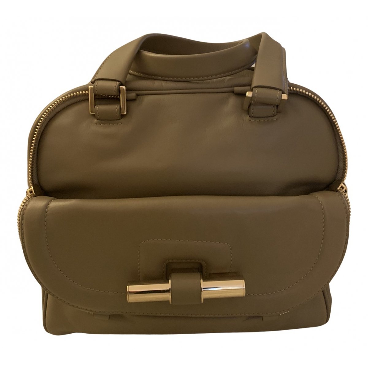 Justine leather bowling bag