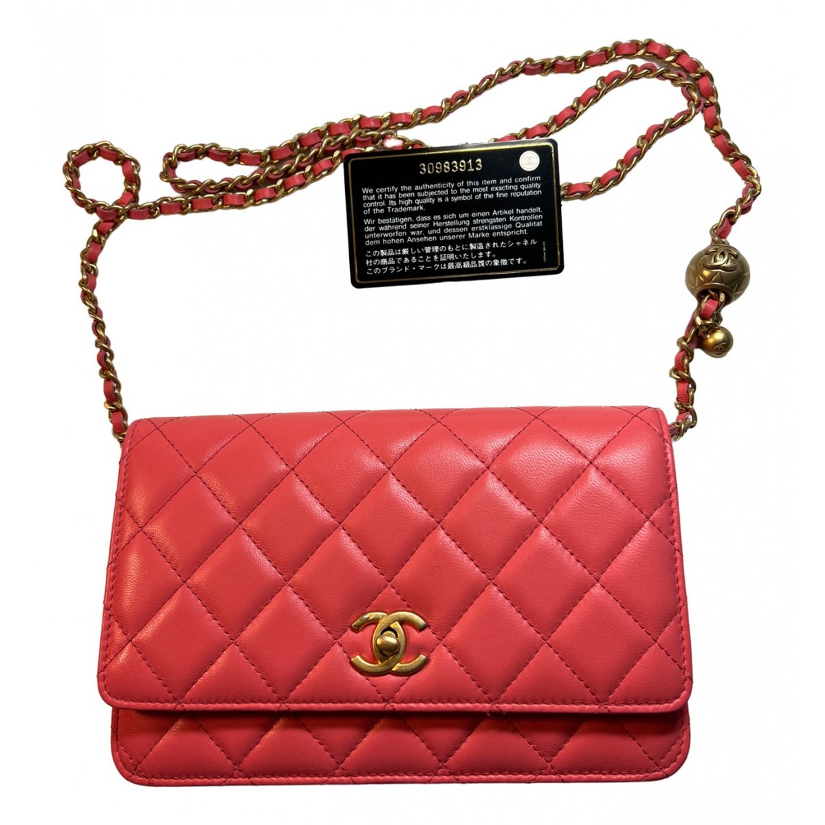 Wallet On Chain Timeless/Classique leather crossbody bag