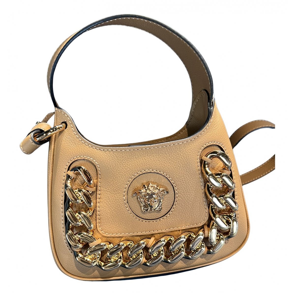 La Medusa leather handbag