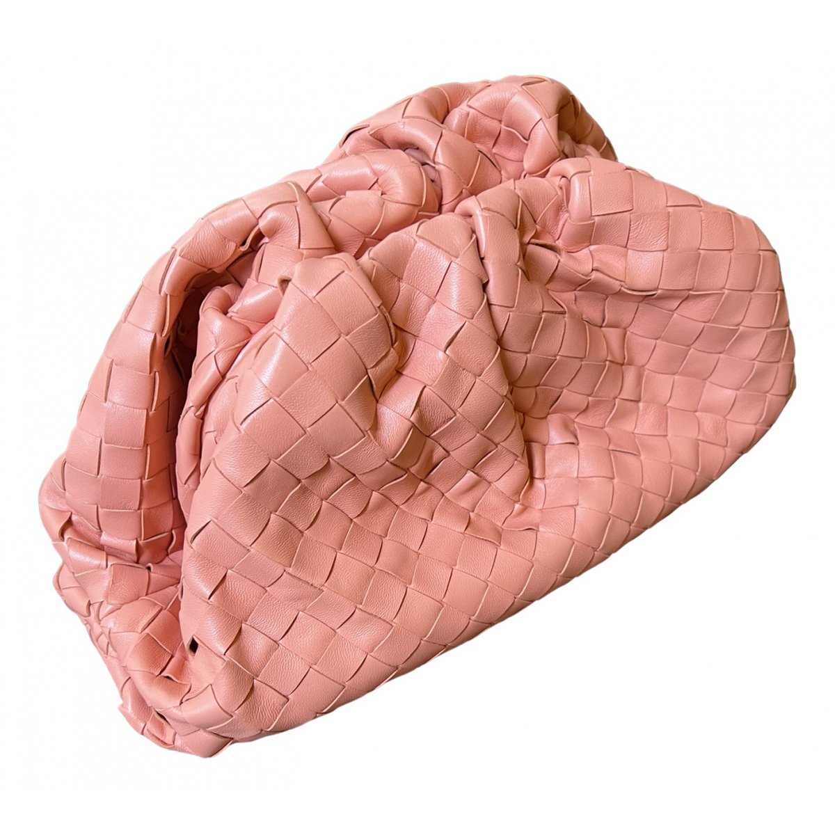 Pouch leather clutch bag