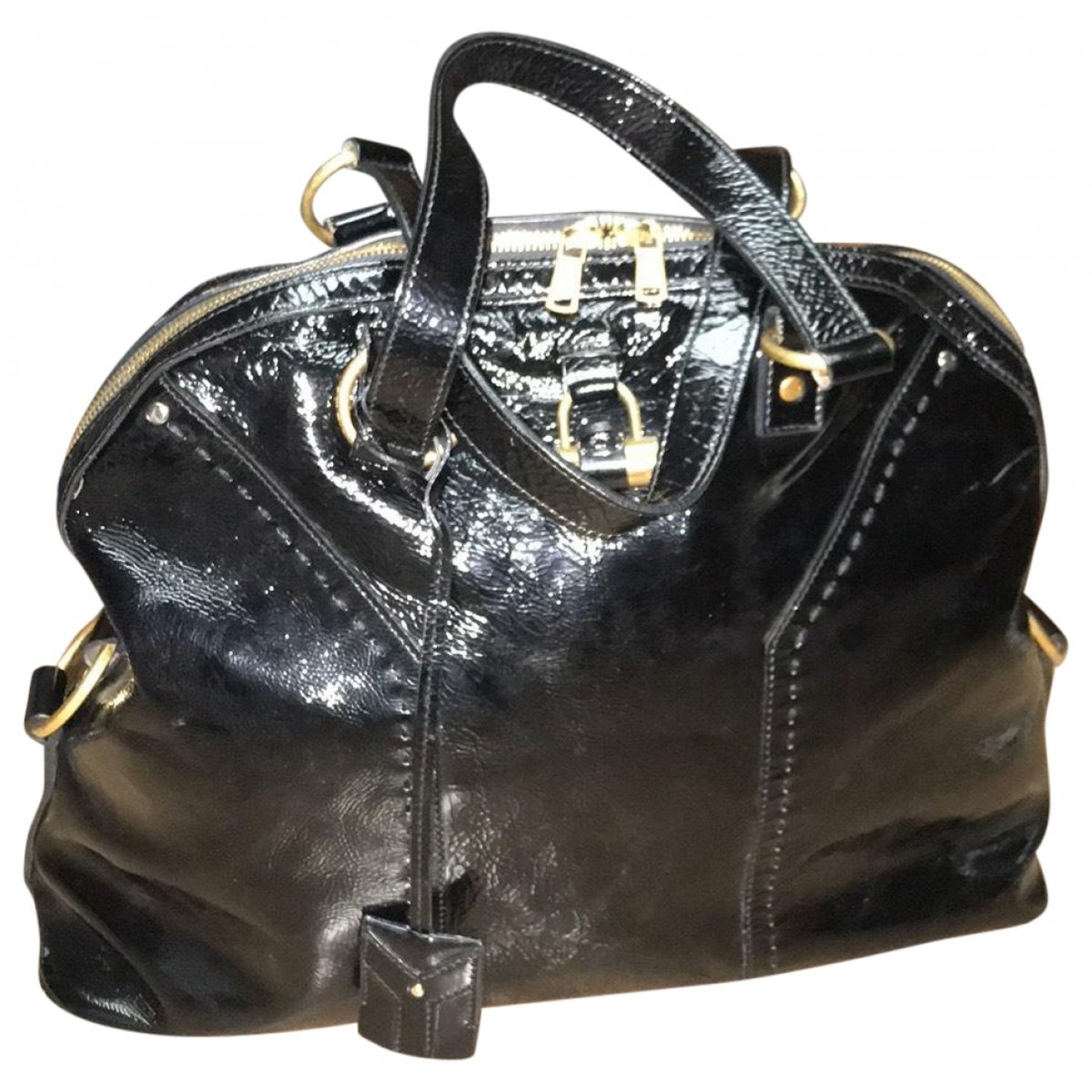 Muse II patent leather handbag