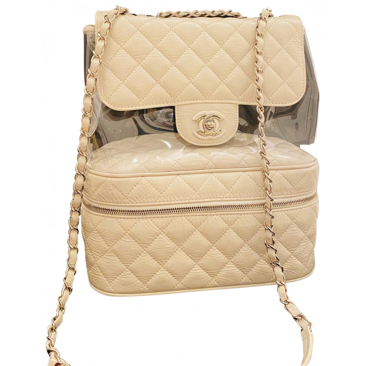 Trendy CC Flap leather handbag