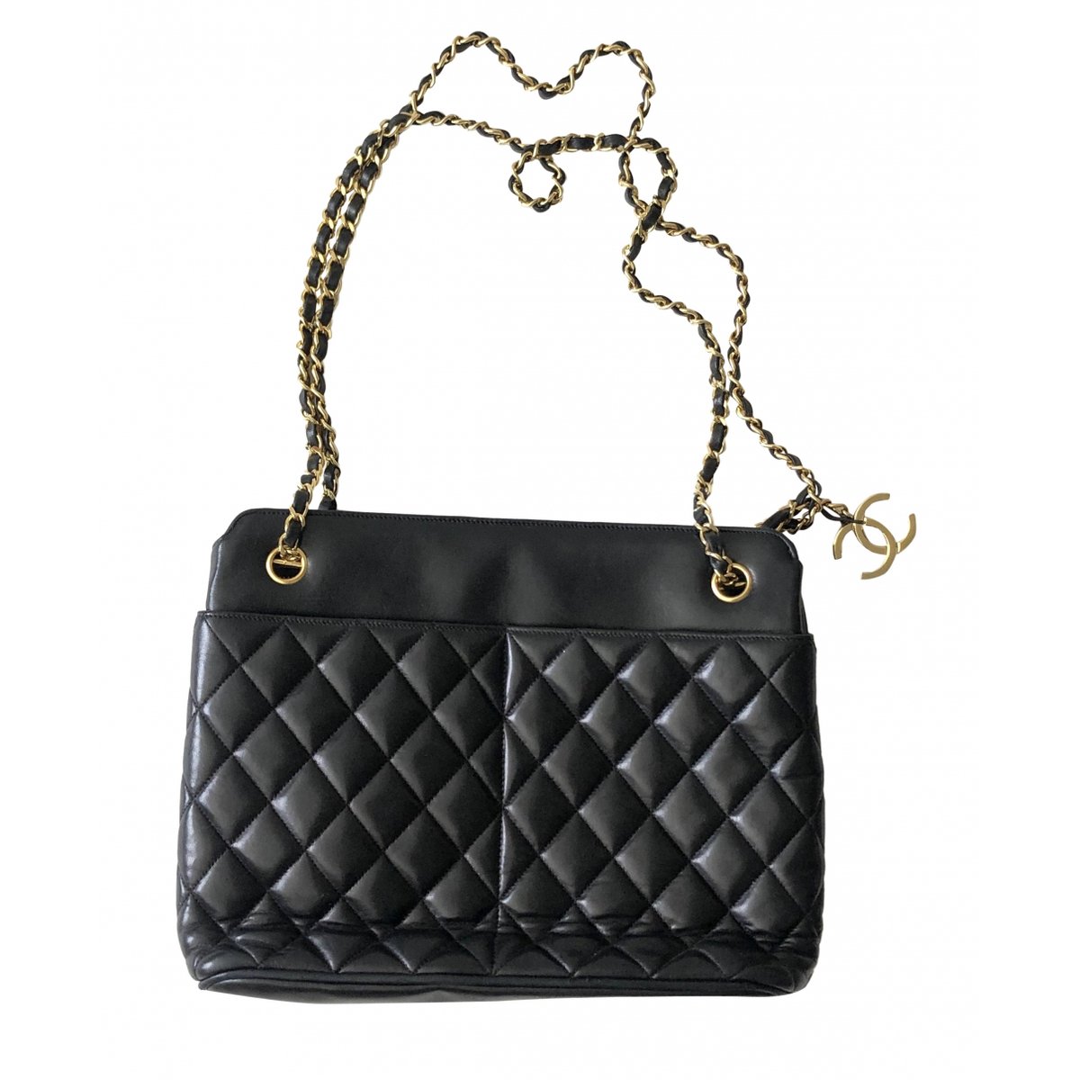 Trendy CC Flap leather handbag