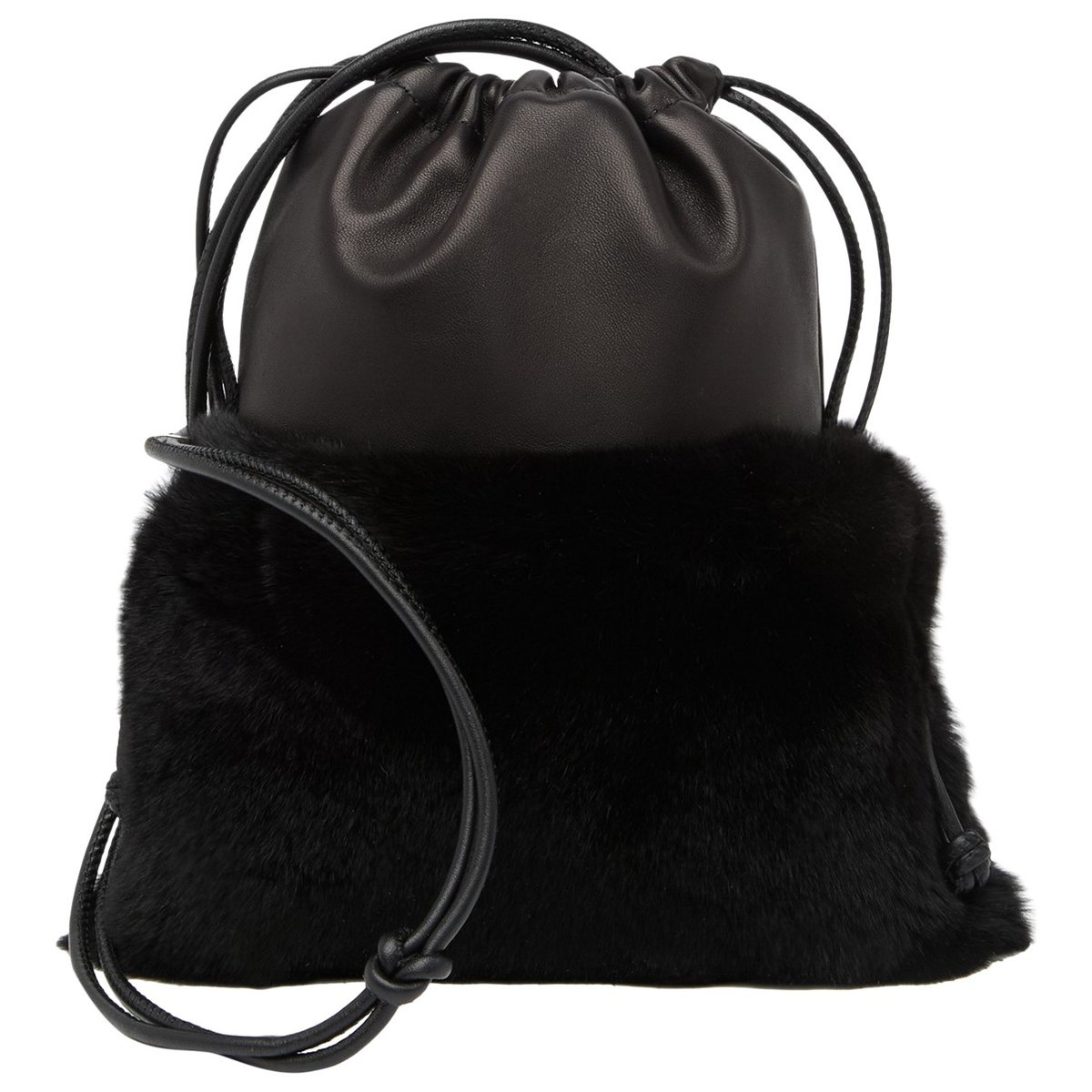 Leather clutch bag