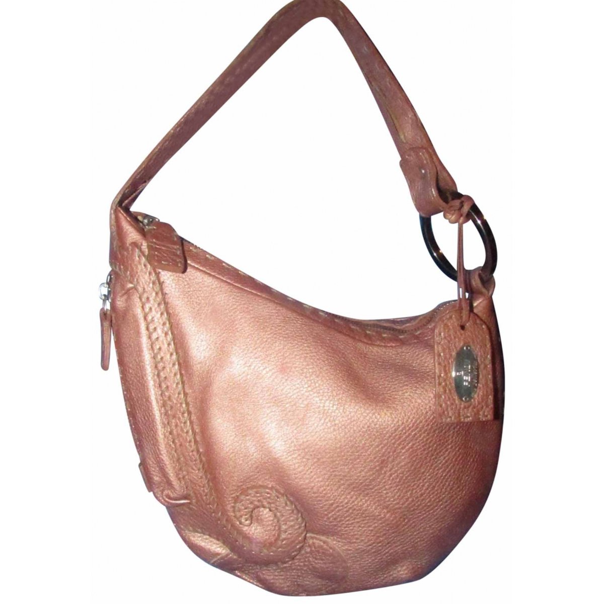 Oyster leather handbag