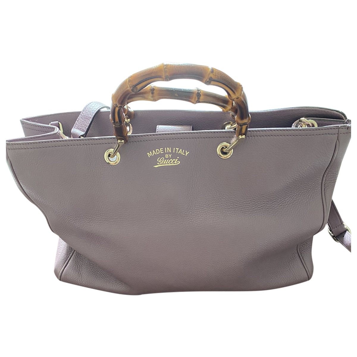 Bamboo Shopper leather tote