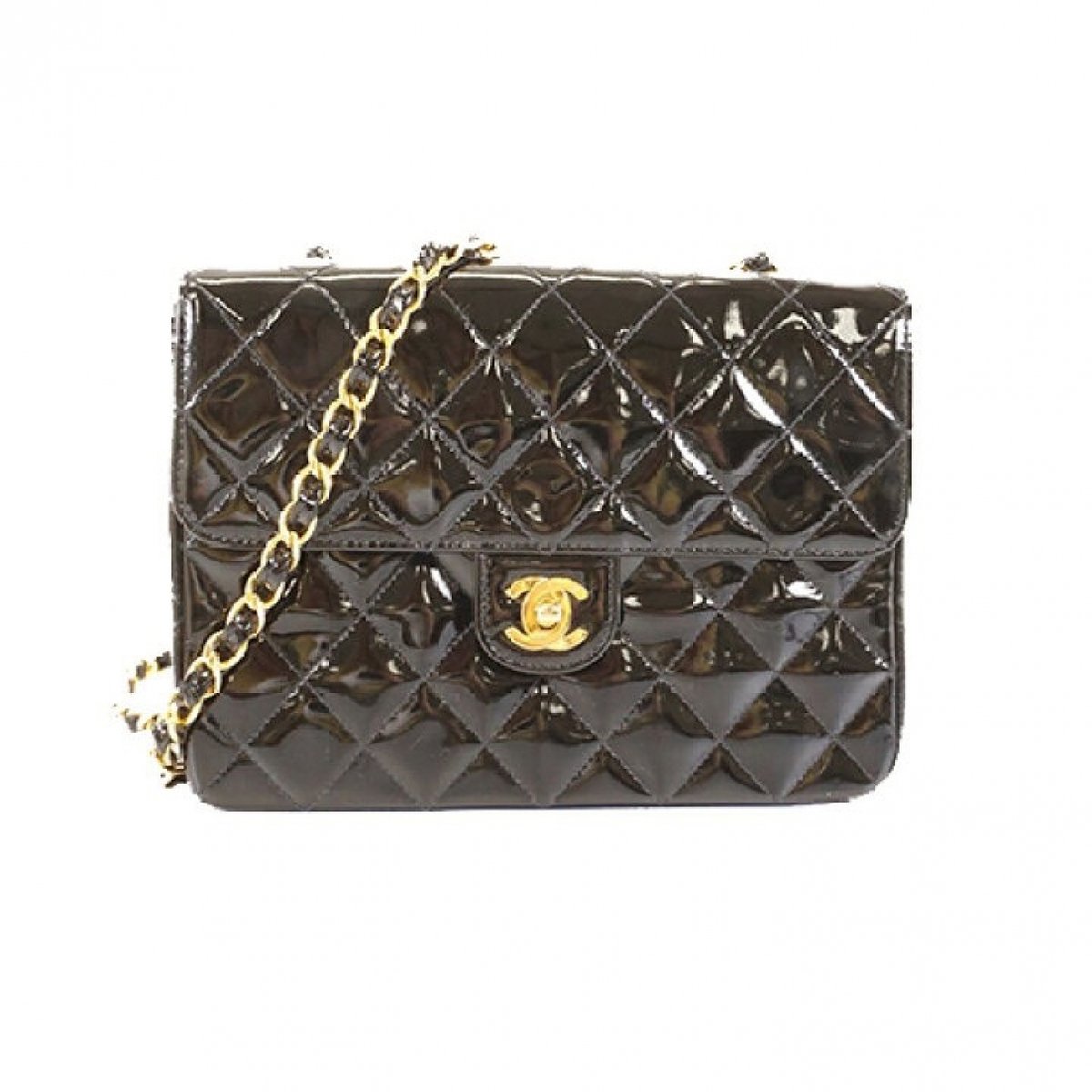 Wallet On Chain Timeless/Classique patent leather crossbody bag