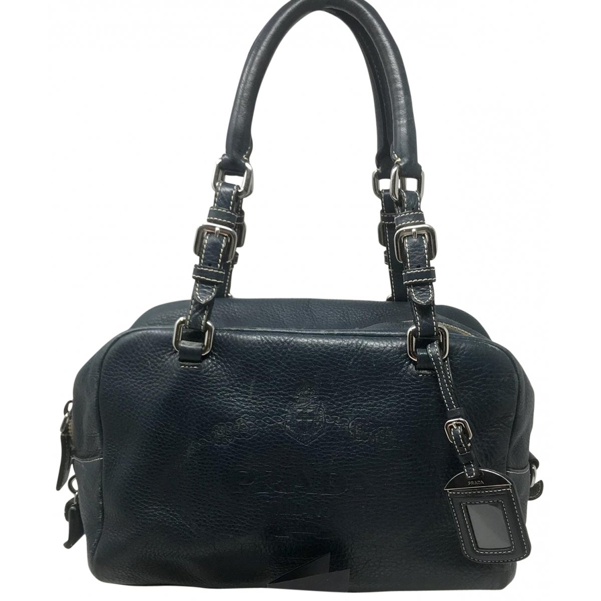 Bowling leather handbag