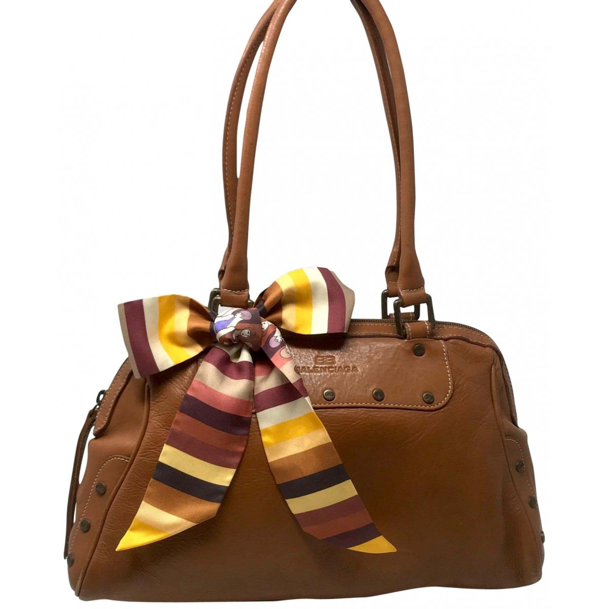 City leather handbag