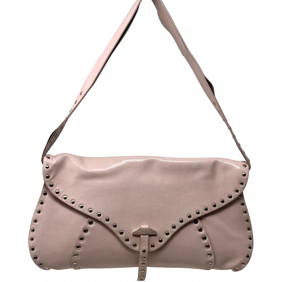 Pocket leather handbag