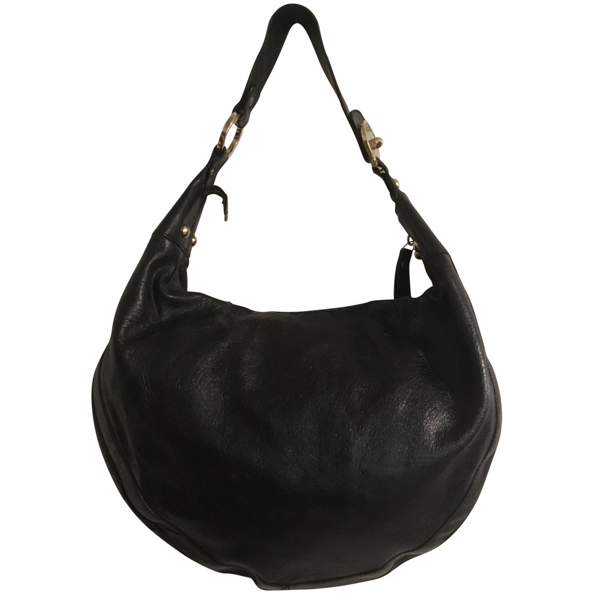 Croissant leather handbag