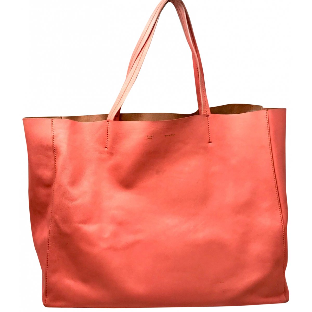 Cabas Horizotal leather tote