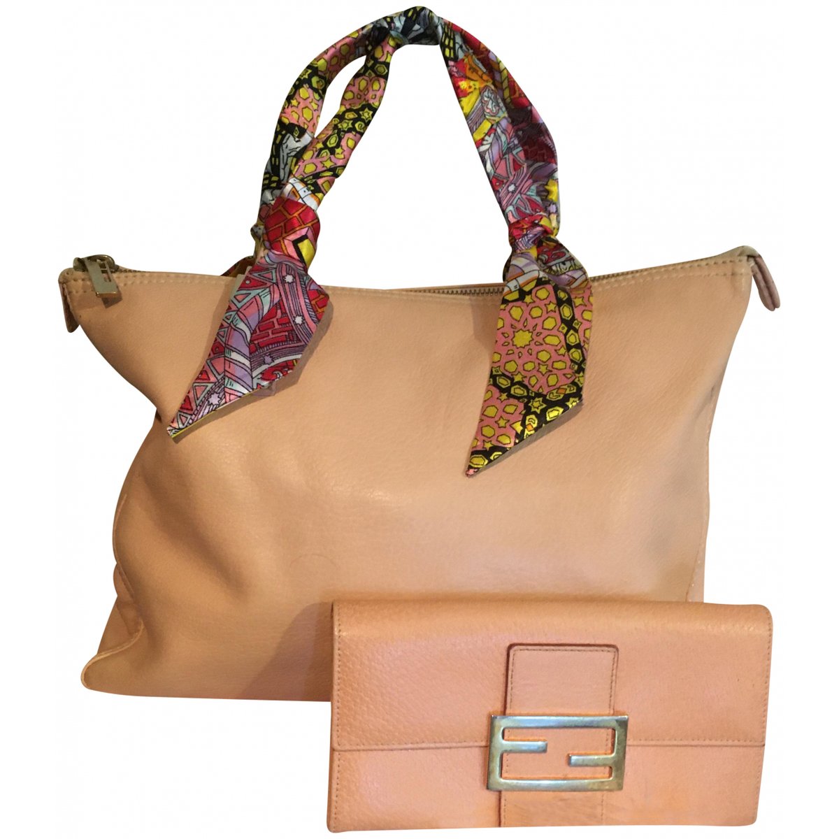 Baguette Chain leather handbag