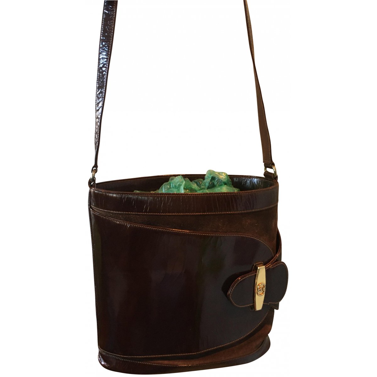 Ophidia Bucket leather crossbody bag