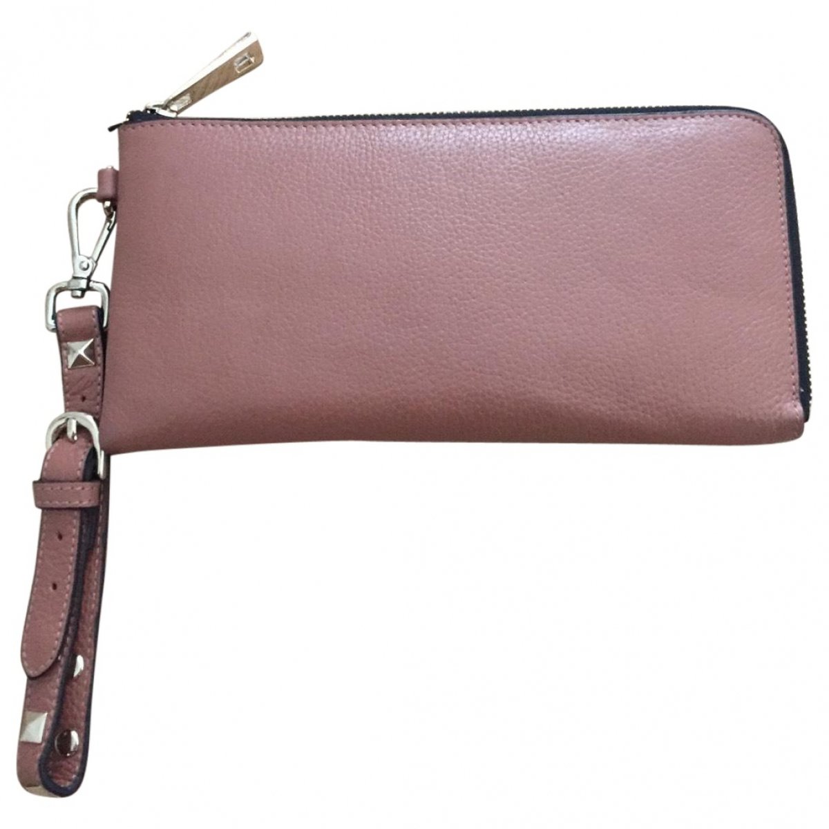 Leather clutch bag