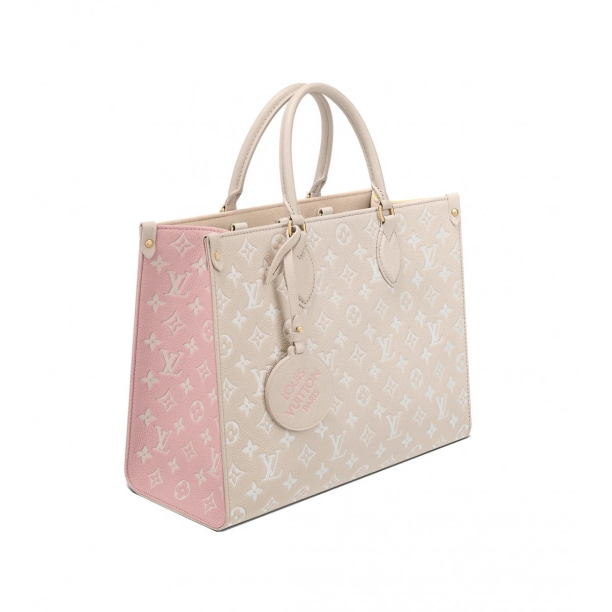 Plat leather handbag