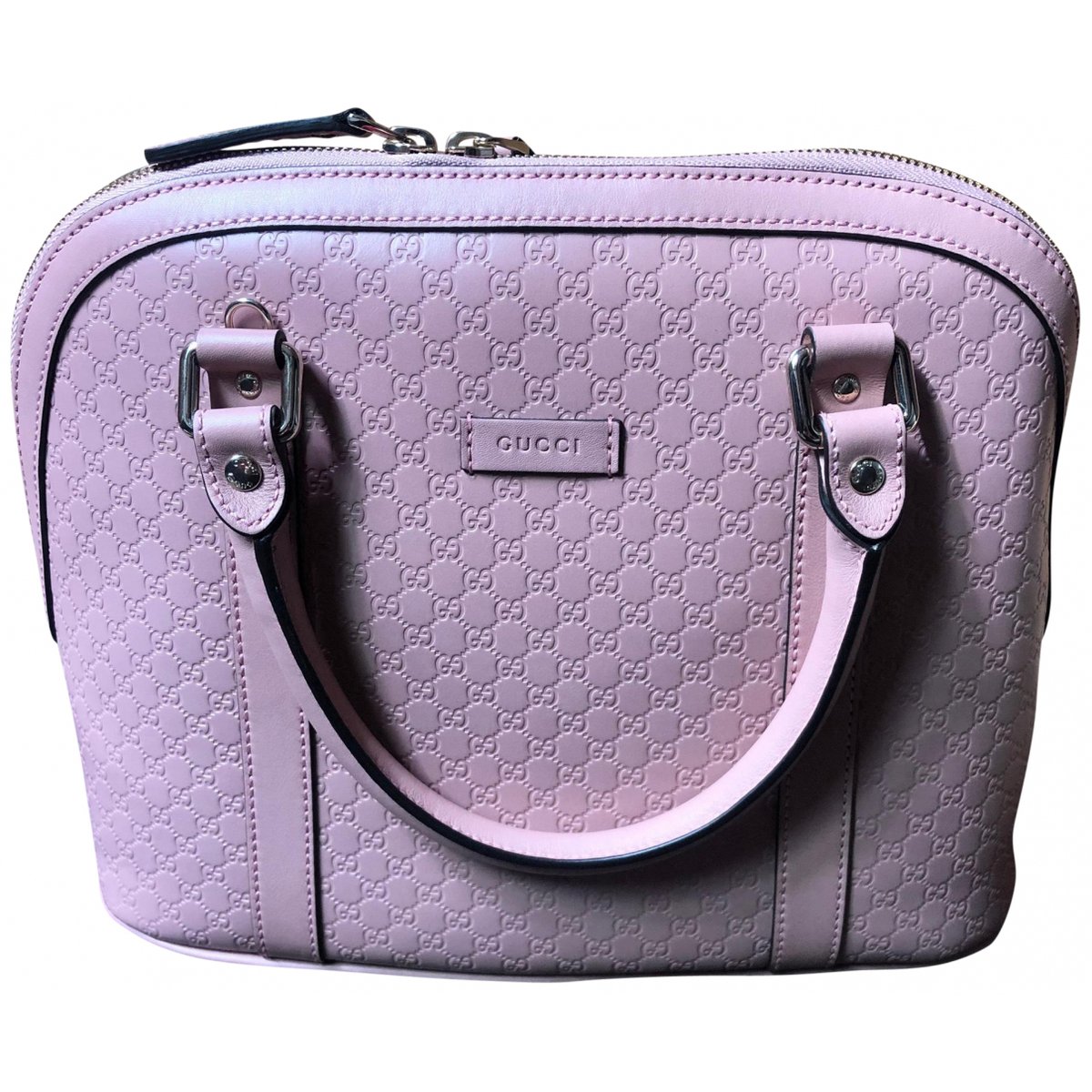 Dôme leather handbag