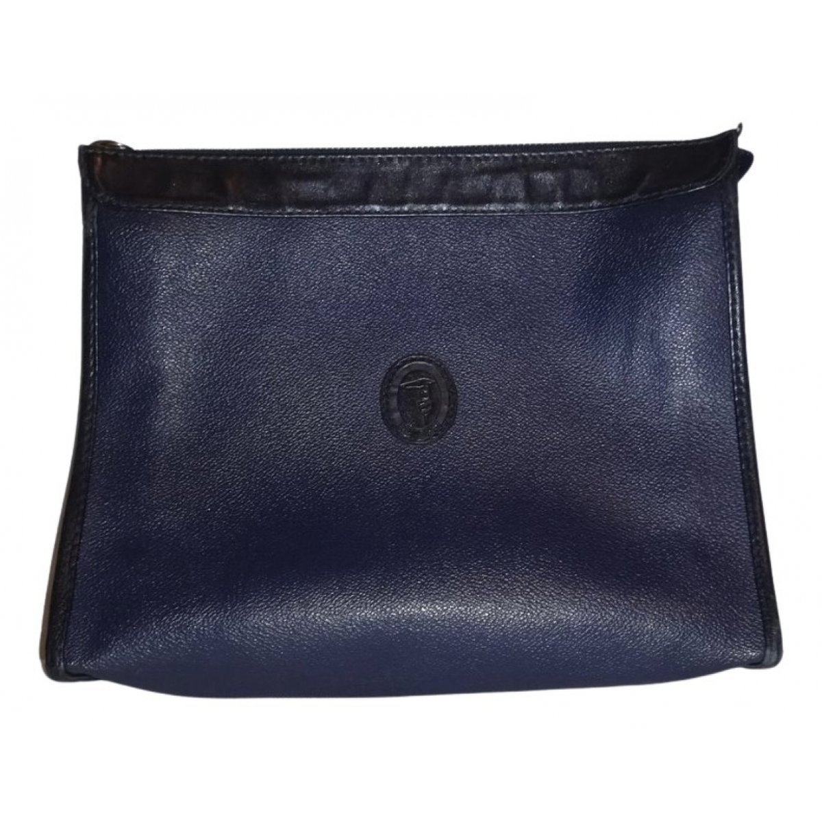 Leather clutch bag