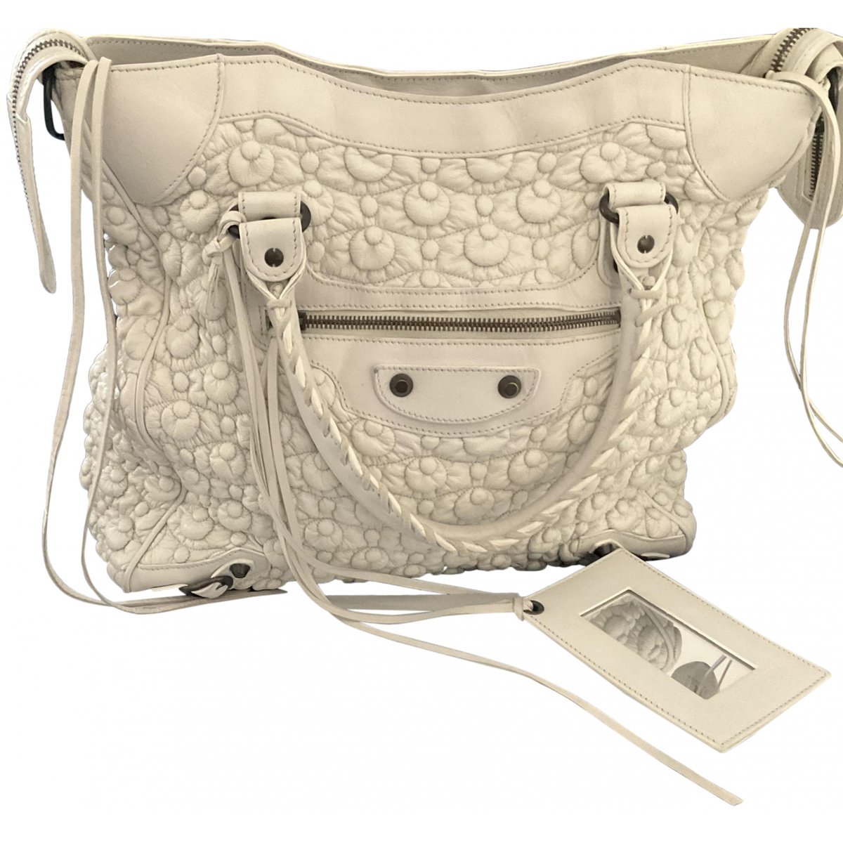 Classic Metalic leather handbag