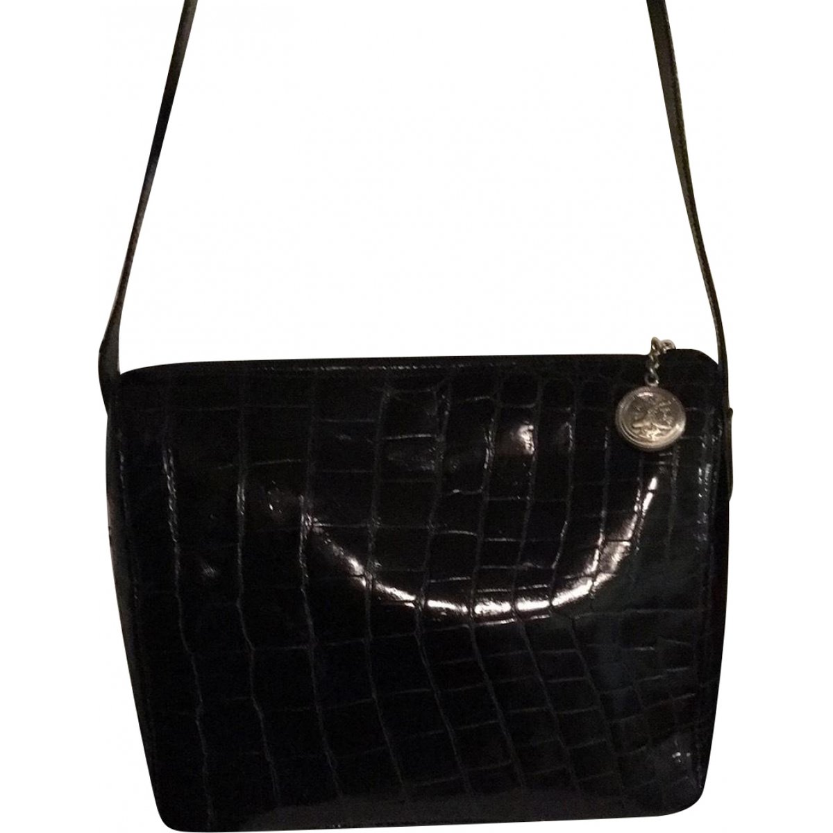 Kan U patent leather crossbody bag