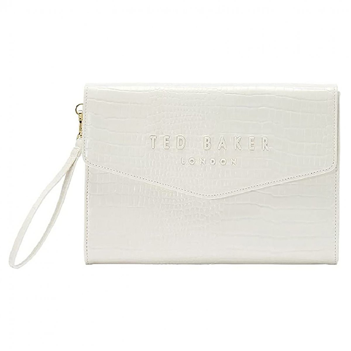 Leather clutch bag
