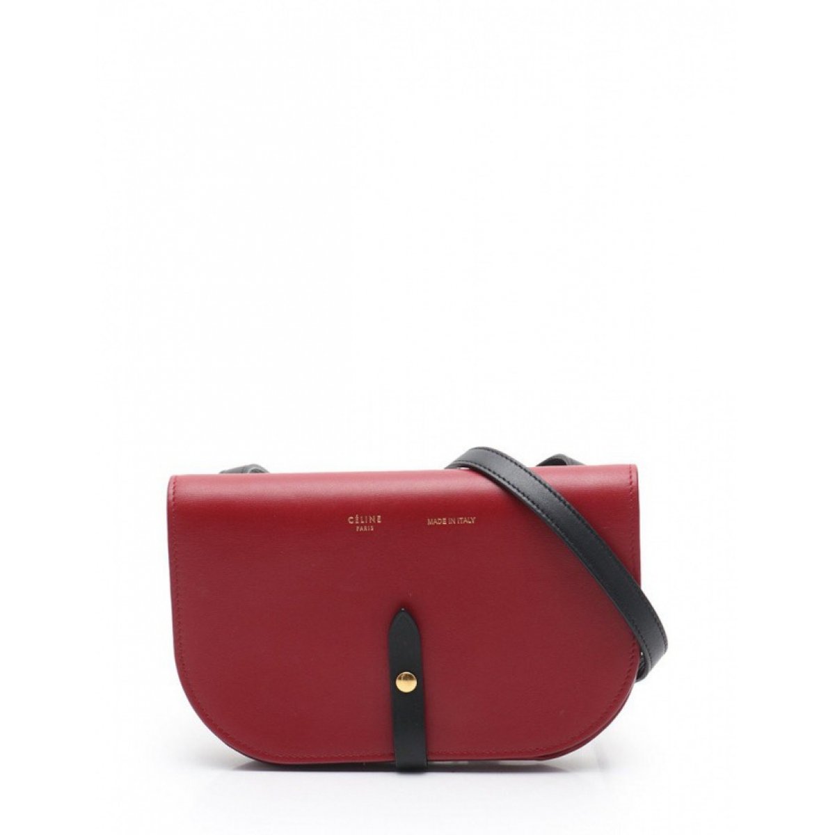 Frame leather handbag