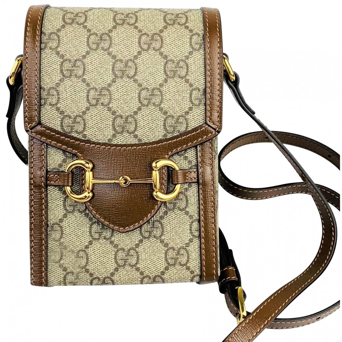 Ophidia Messenger leather handbag