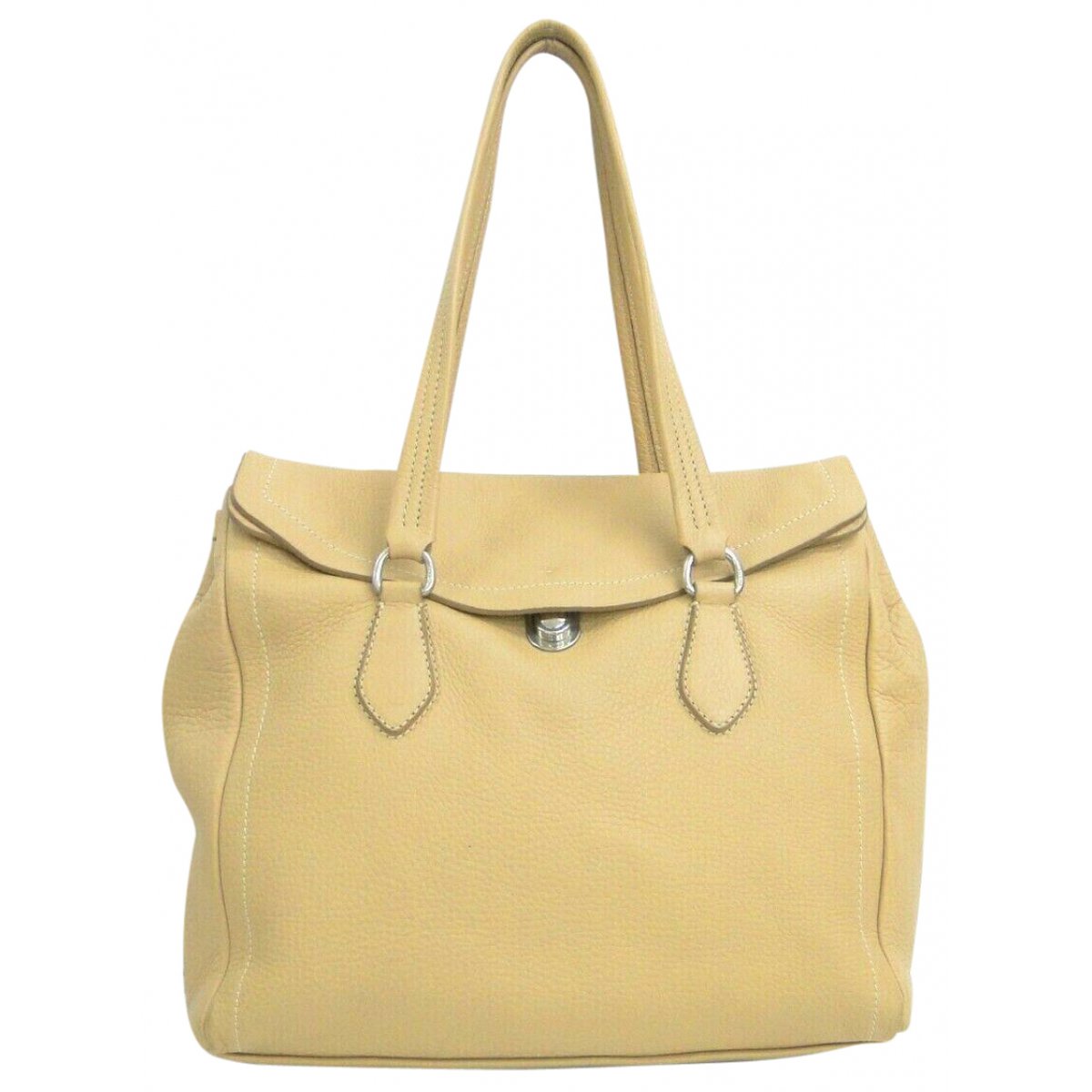 Monochrome leather handbag