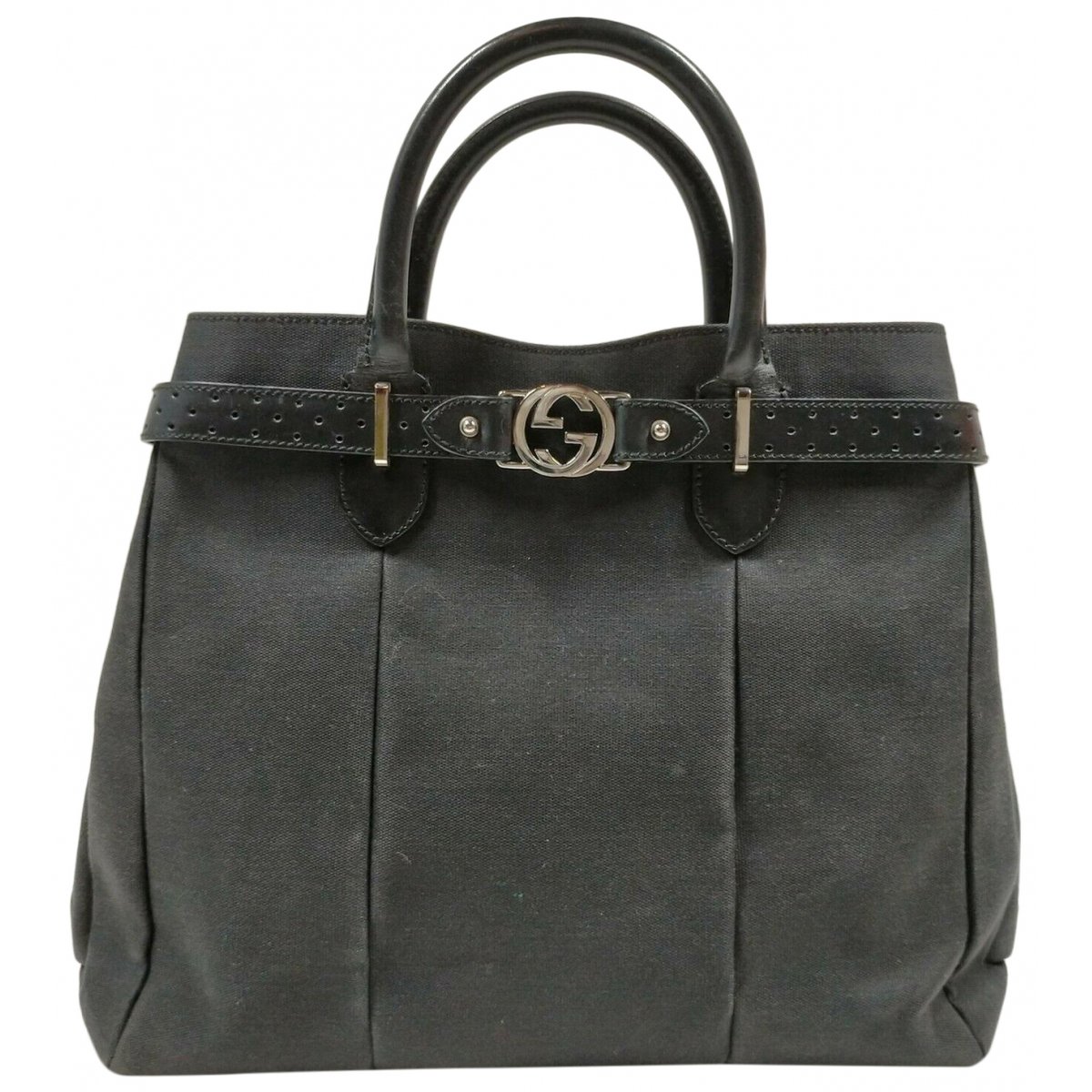 Ophidia Top Handle leather handbag