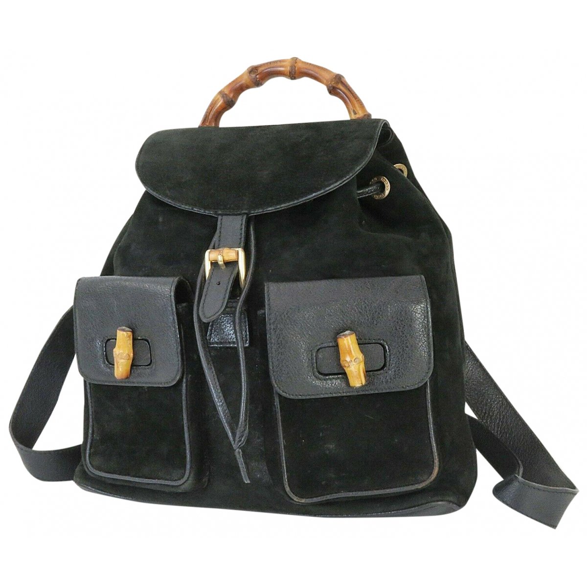 Vintage Bamboo leather backpack