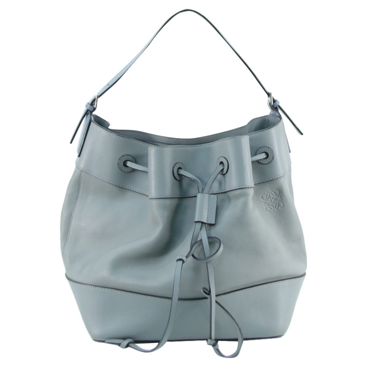 Balloon leather handbag