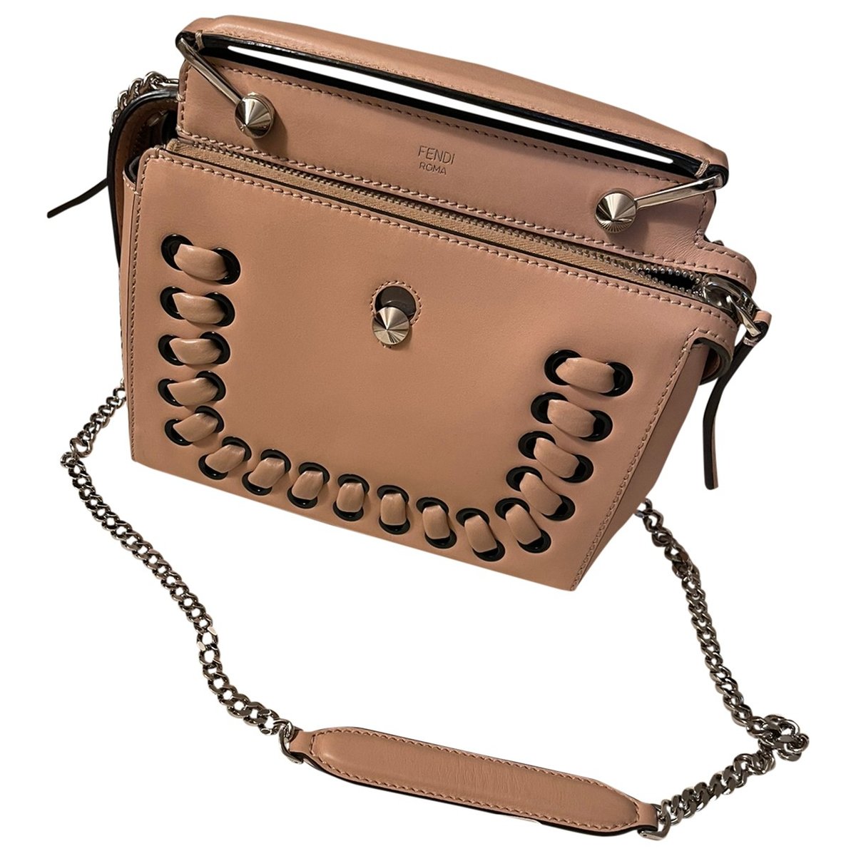 Dot Com leather handbag