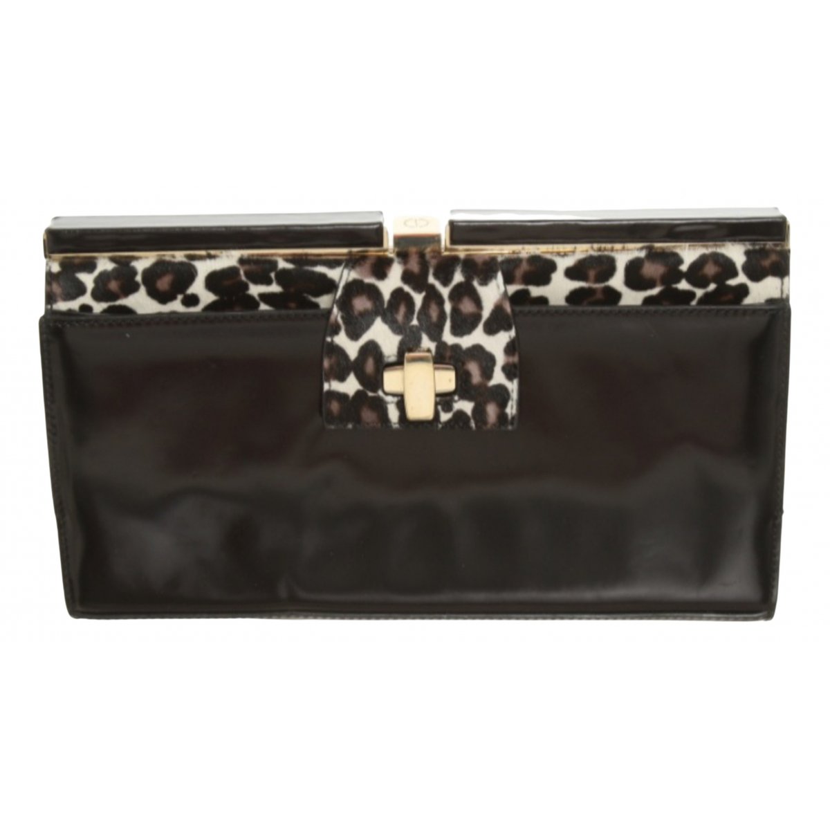 Leather clutch bag