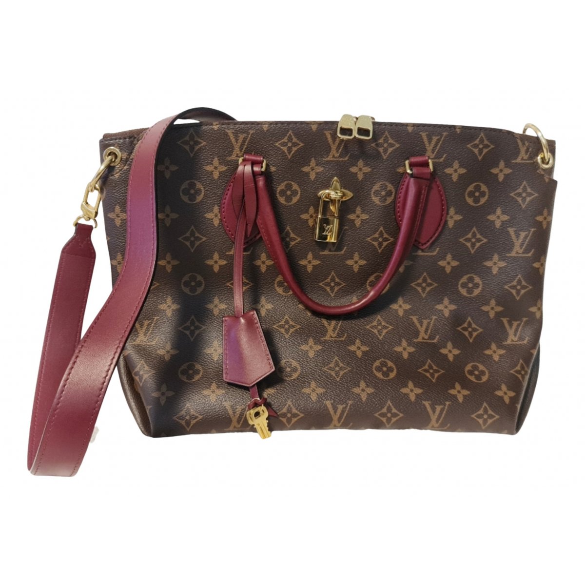 Flower Tote leather tote