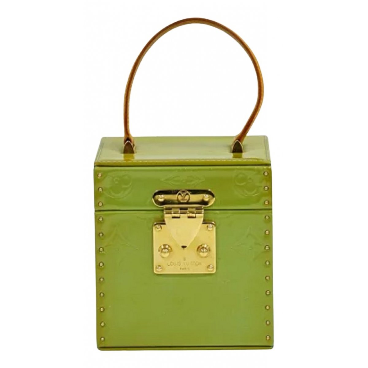 Vanity leather handbag