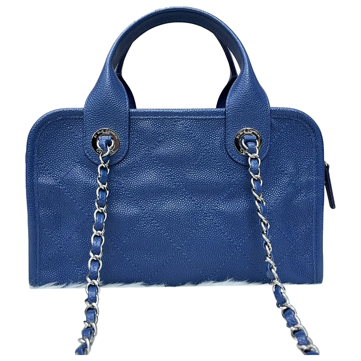 Deauville leather bowling bag