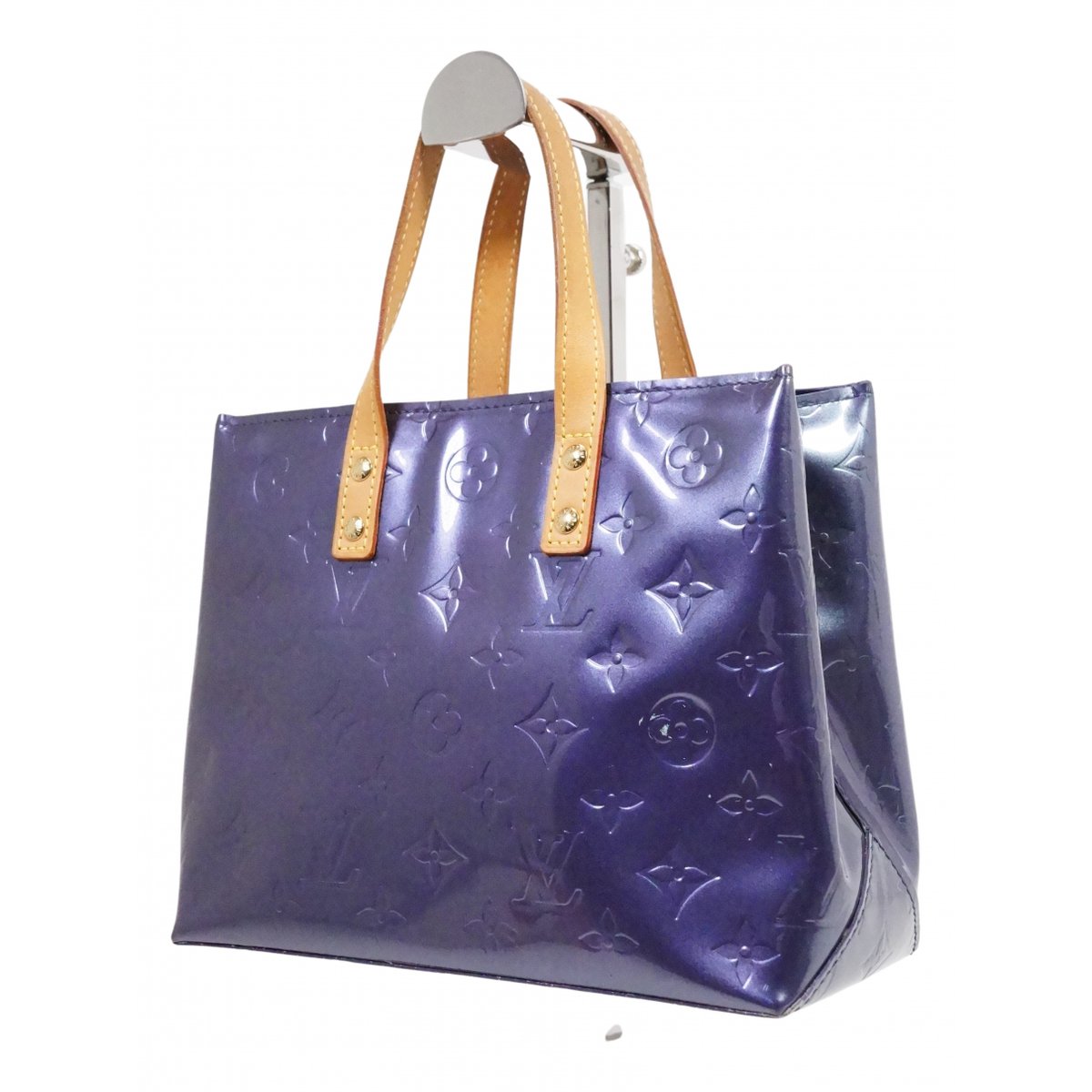 Reade patent leather handbag